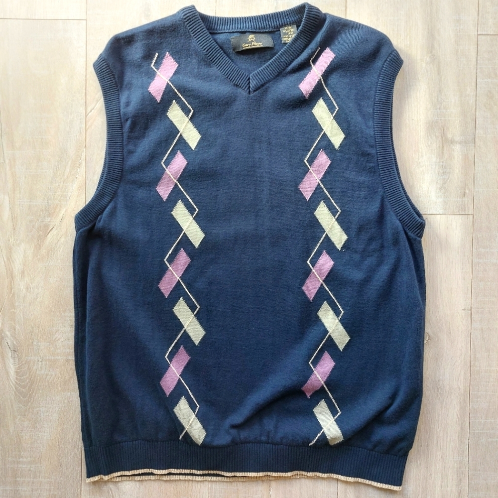 Gary Player Argyle Sweater Vest - M